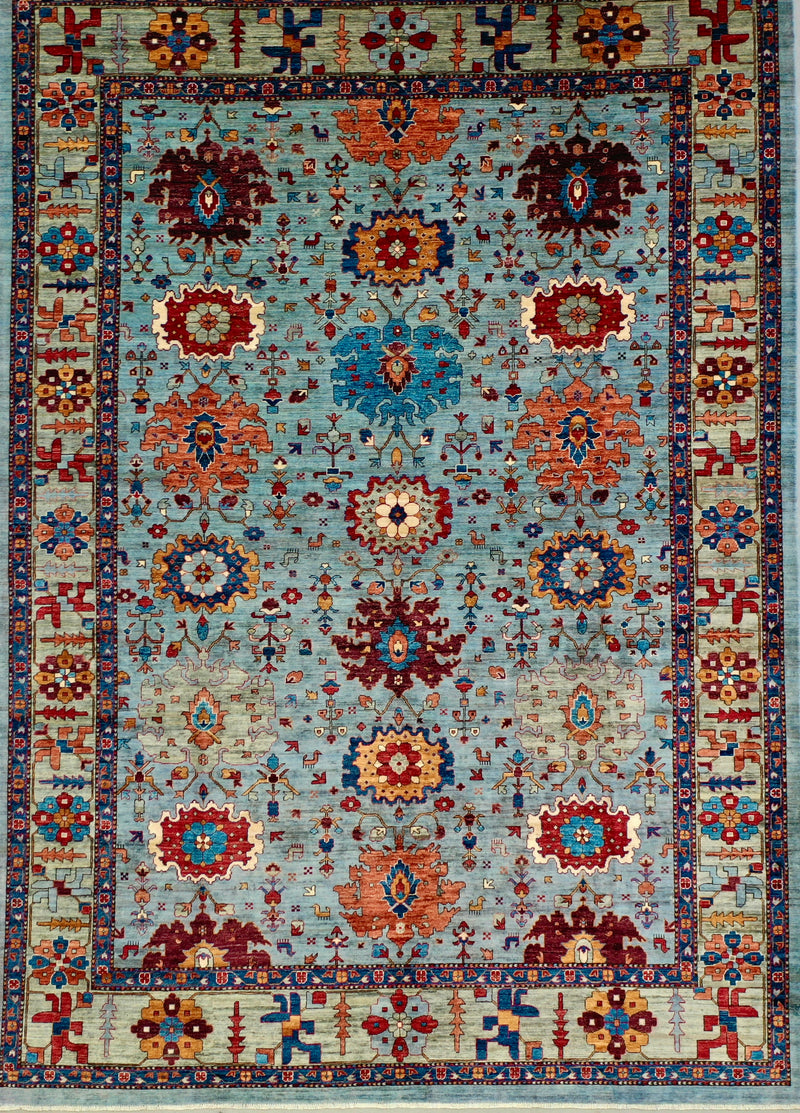 Chobi mid century rug 301x423cm