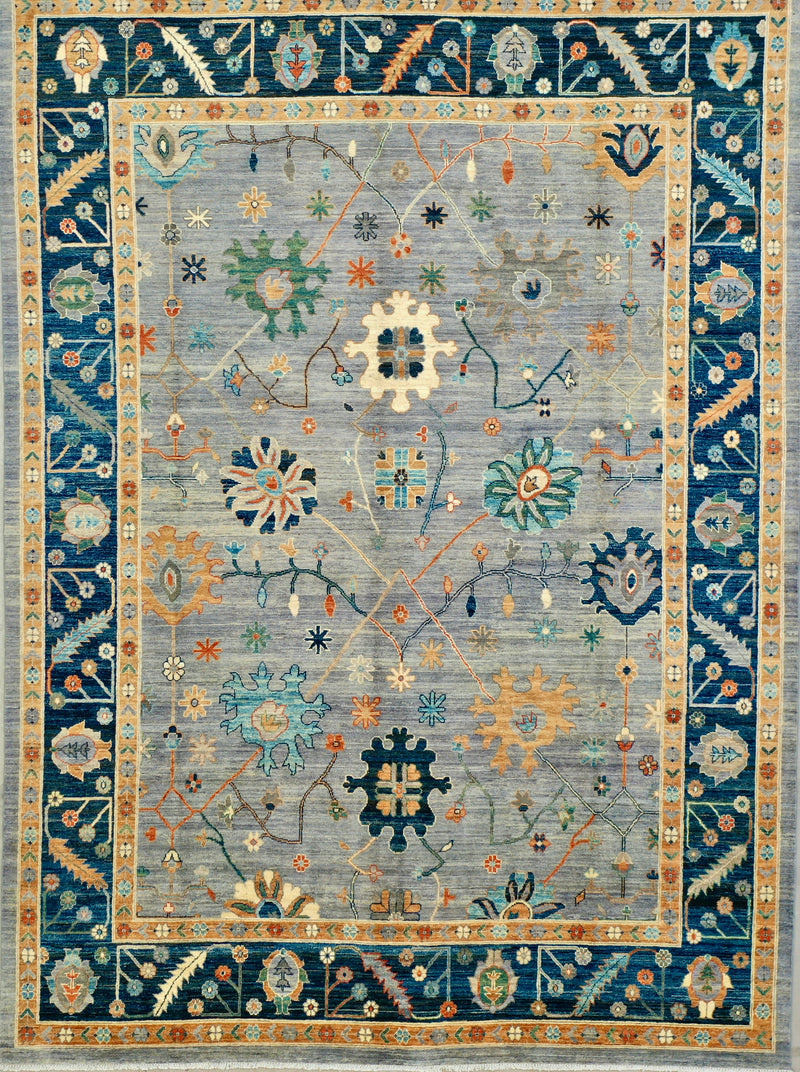 mid century Oushak rug 310x425