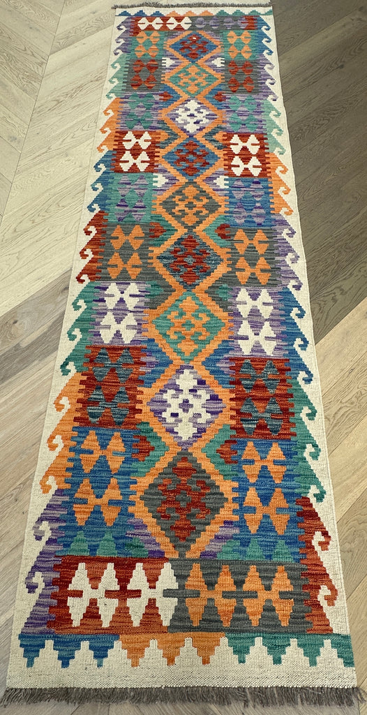 Afghan hand made Kilim runner 293x81cm