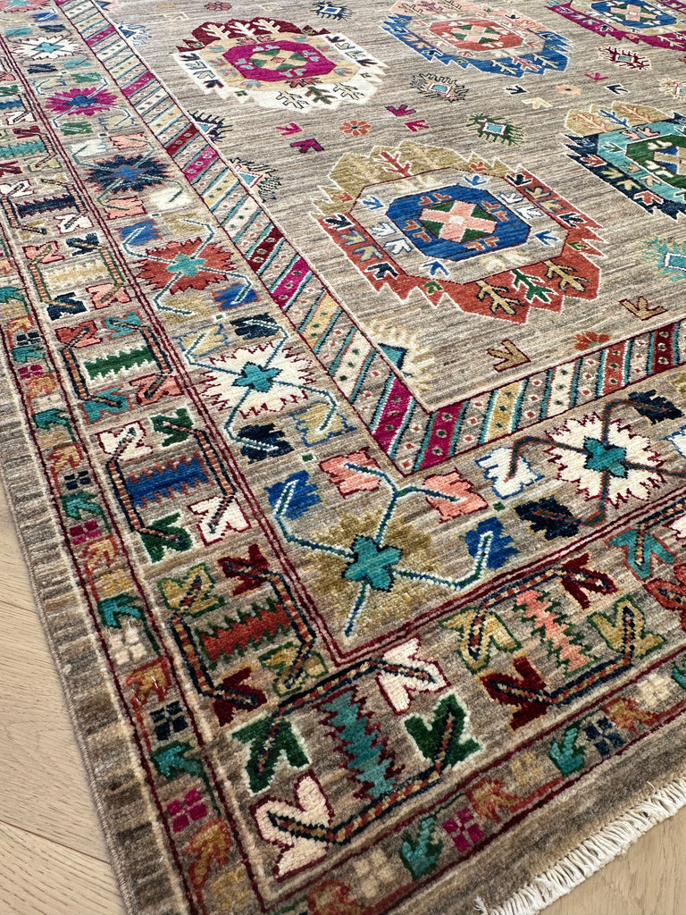 Afghan handmade rug,Chobi. Size:351x252 cm