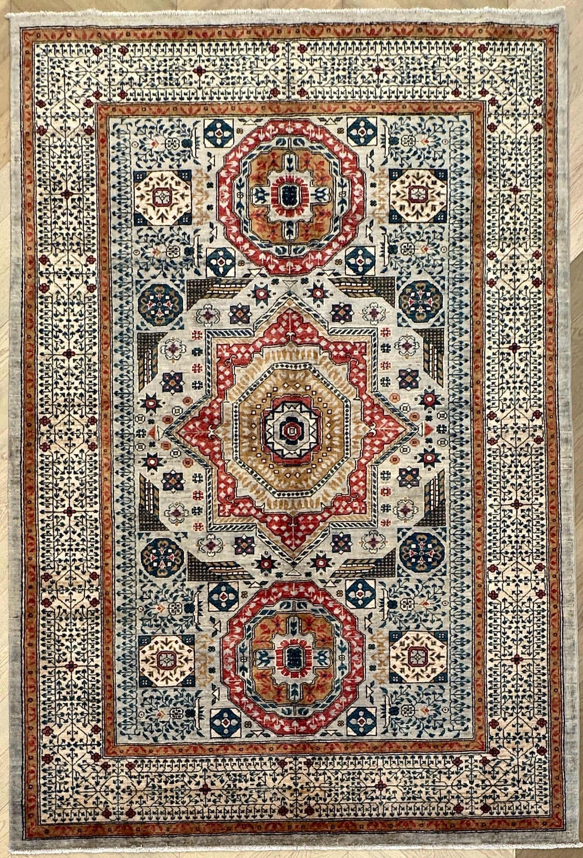 Afghan handmade rug,Chobi . Size: 286x187 cm