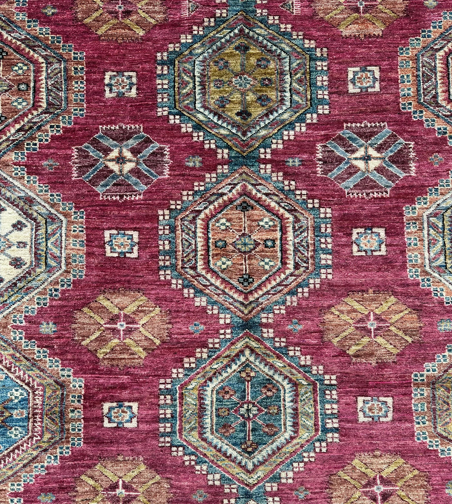 Afghan handmade rug,Chobi. Size:354x250 cm