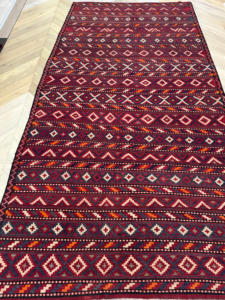 Handmade Herati Sumak Rug | 436x212 cm