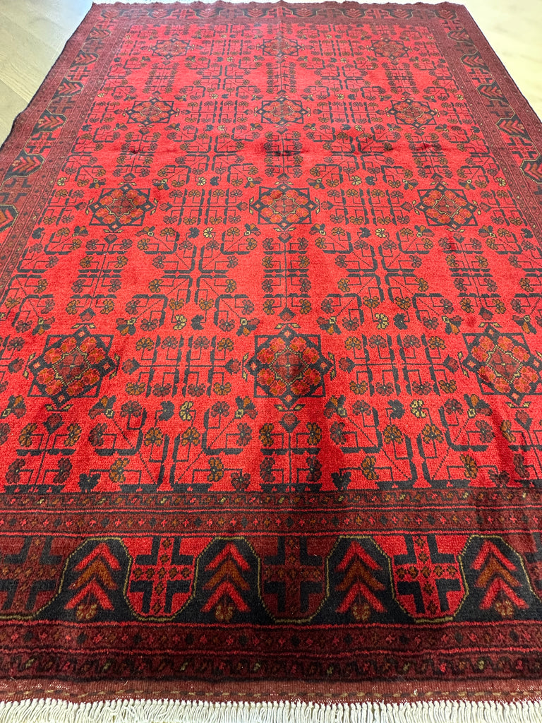 Afghan elephant foot rug 228x169  cm