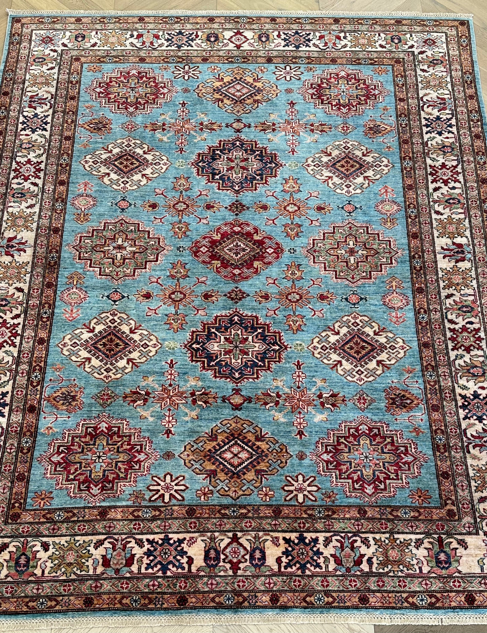 Afghan handmade rug,Chobi. Size:303x240cm