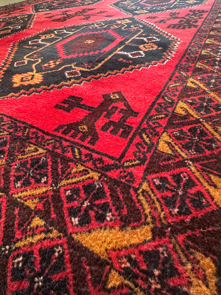 Handmade Afghan Maimana Rug 420x230  cm