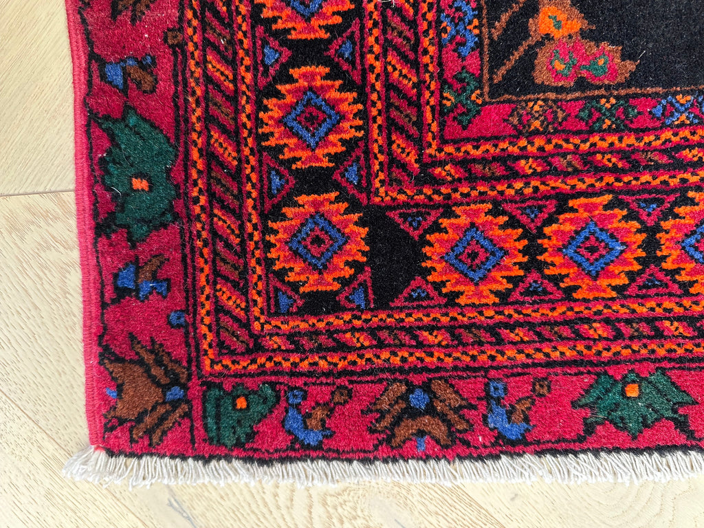 Handmade Afghan door mat rug