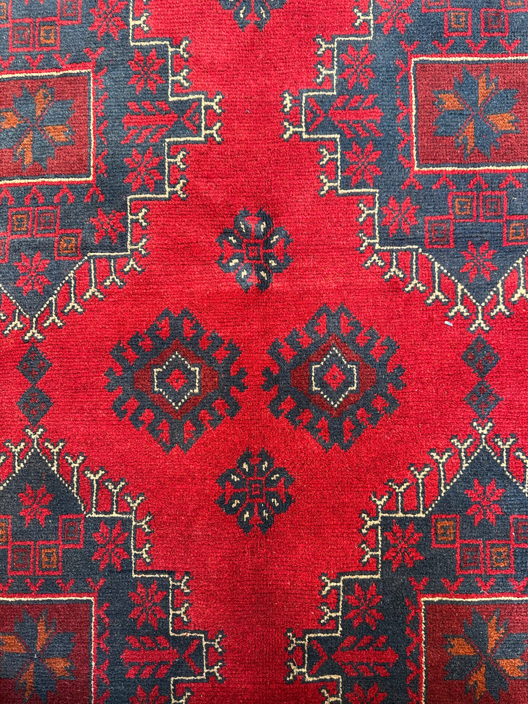 Afghan elephant foot rug 192x128 cm