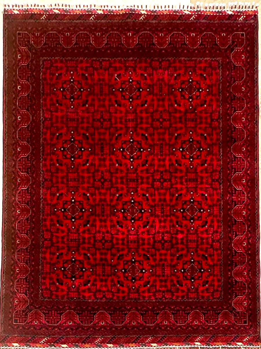 Afghan elephant foot rug 200x152 cm