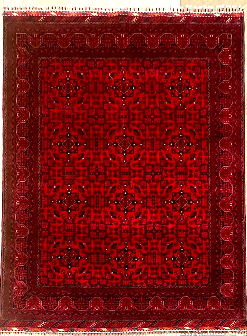 Afghan elephant foot rug 200x152 cm