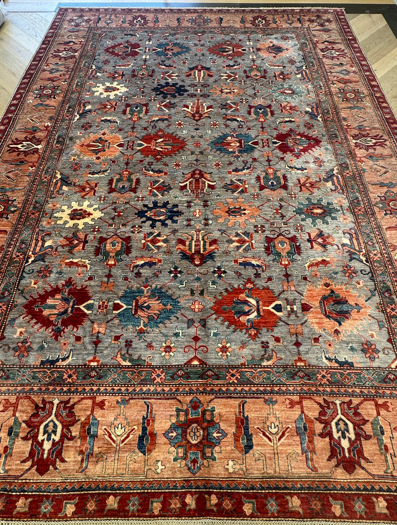 Afghan handmade rug,Chobi. Size:369x269 cm