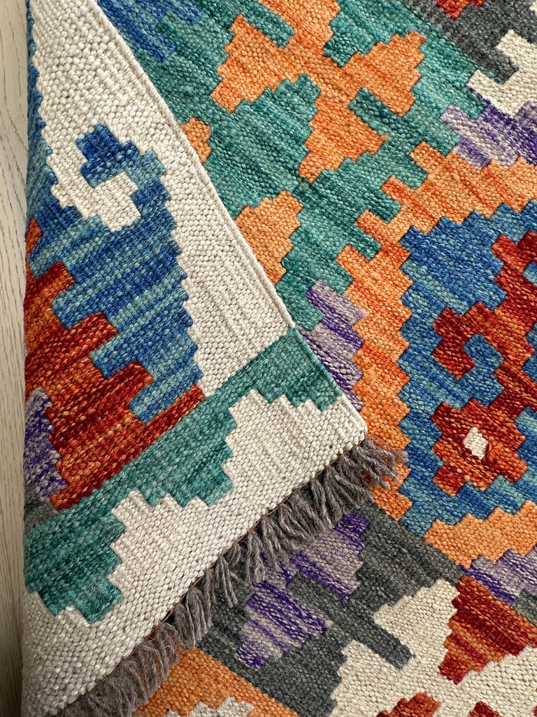 Afghan hand made Kilim runner 293x81cm