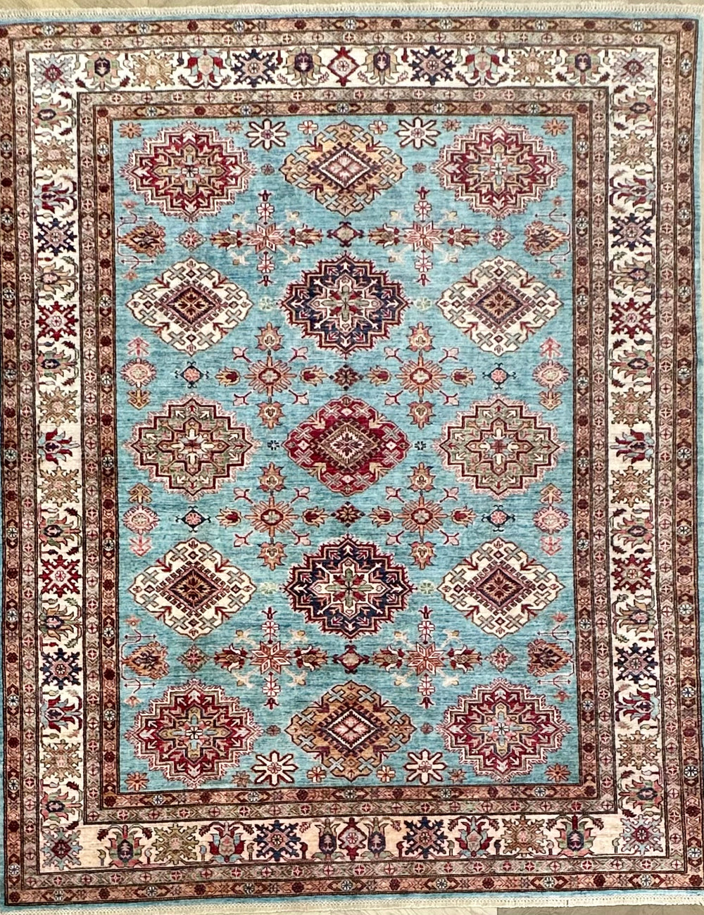 Afghan handmade rug,Chobi. Size:303x240cm