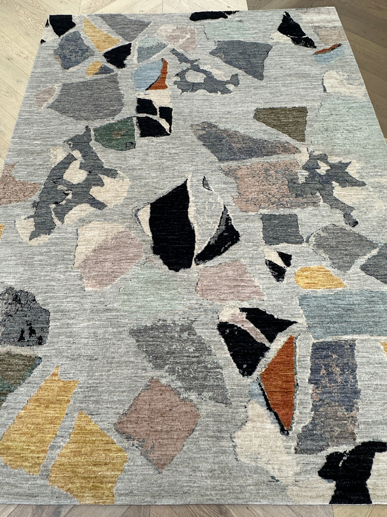 Afghan handmade rug,modern Chobi. Size:258x186 cm