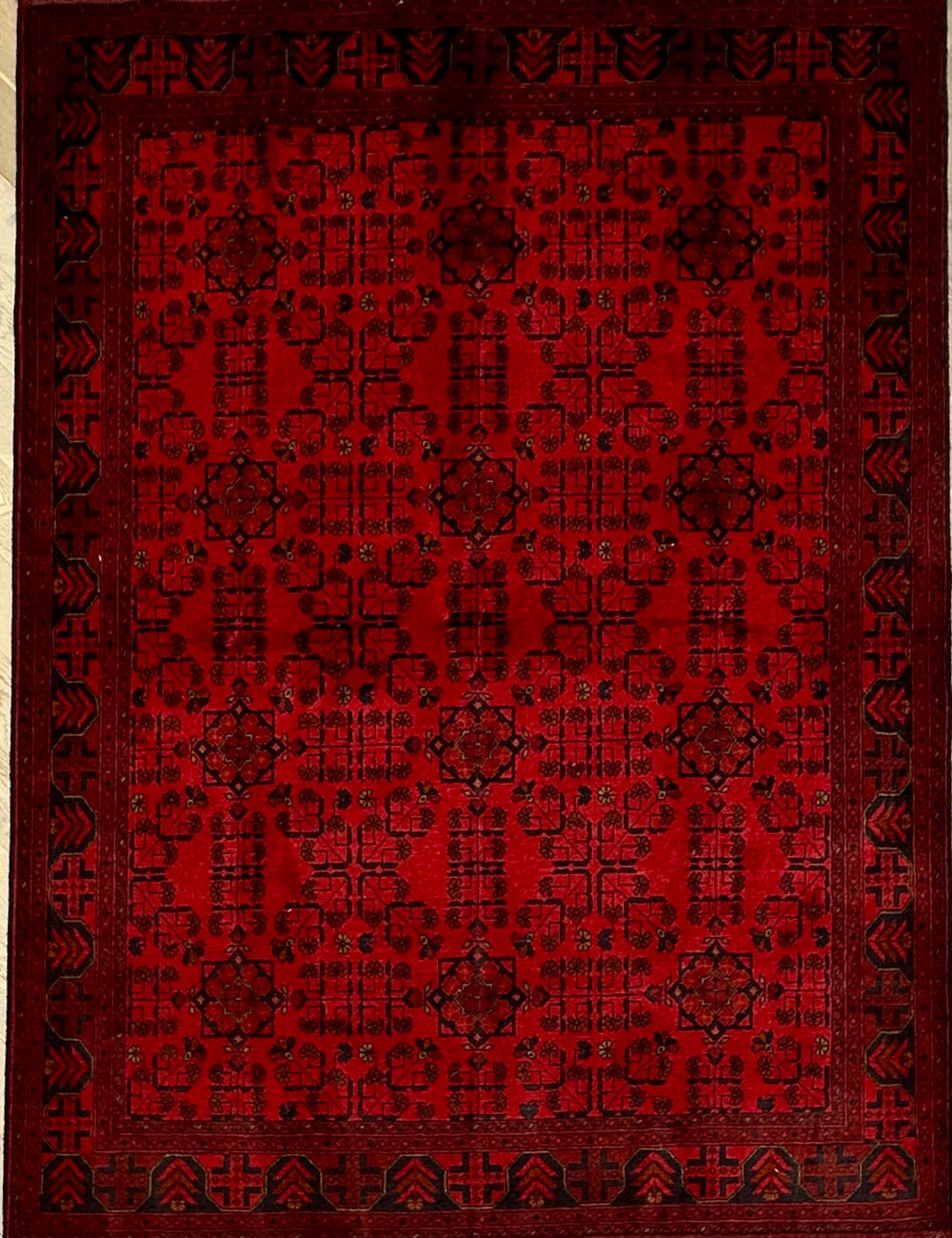 Afghan elephant foot rug 228x169  cm