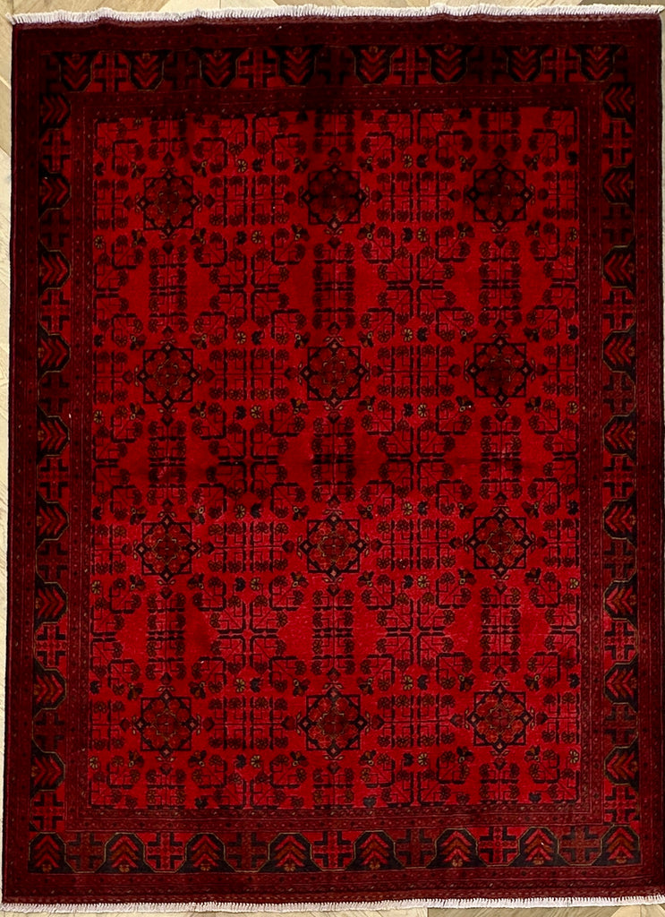 Afghan elephant foot rug 228x169  cm