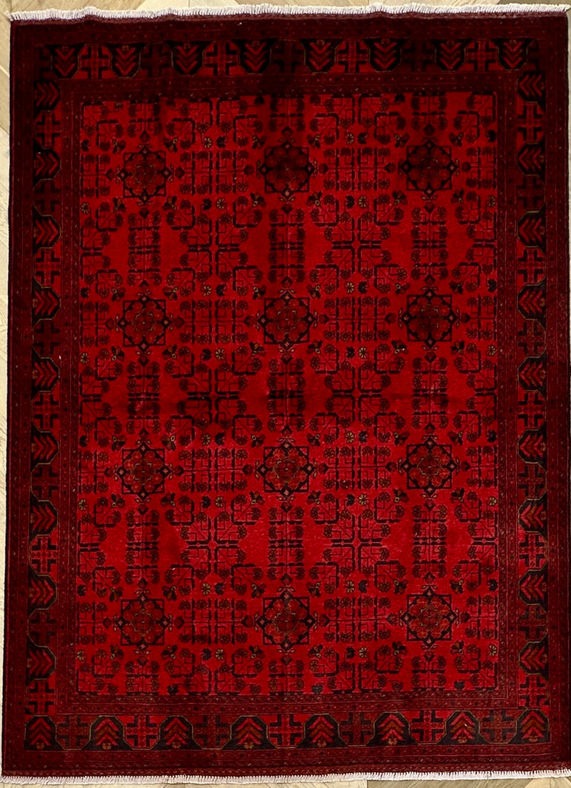 Afghan elephant foot rug 228x169  cm