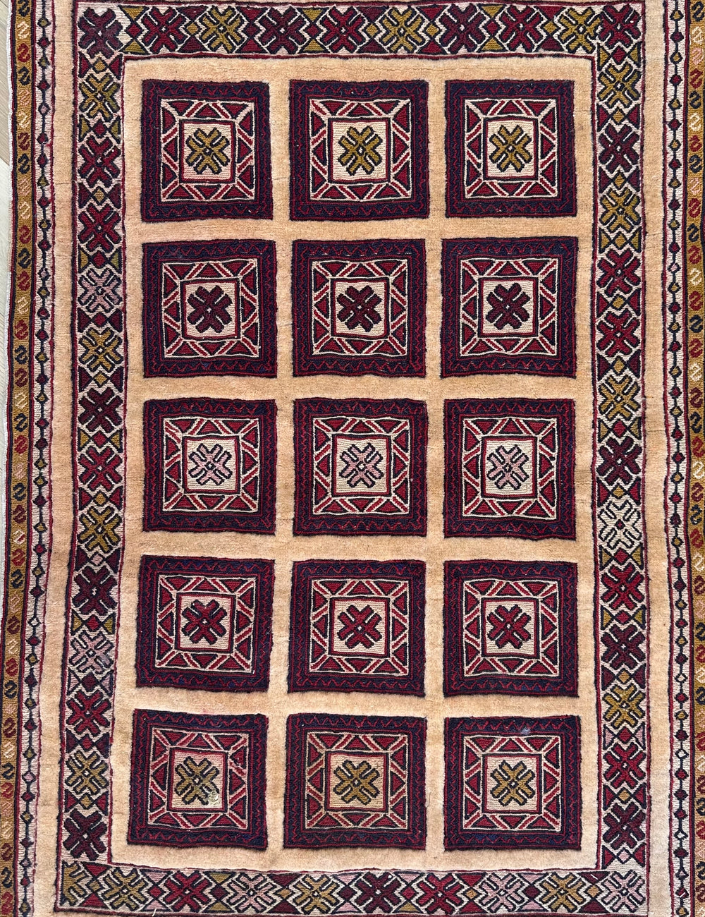 HANDMADE AFGHAN MUSHWANI KILIM | 120x80 CM|