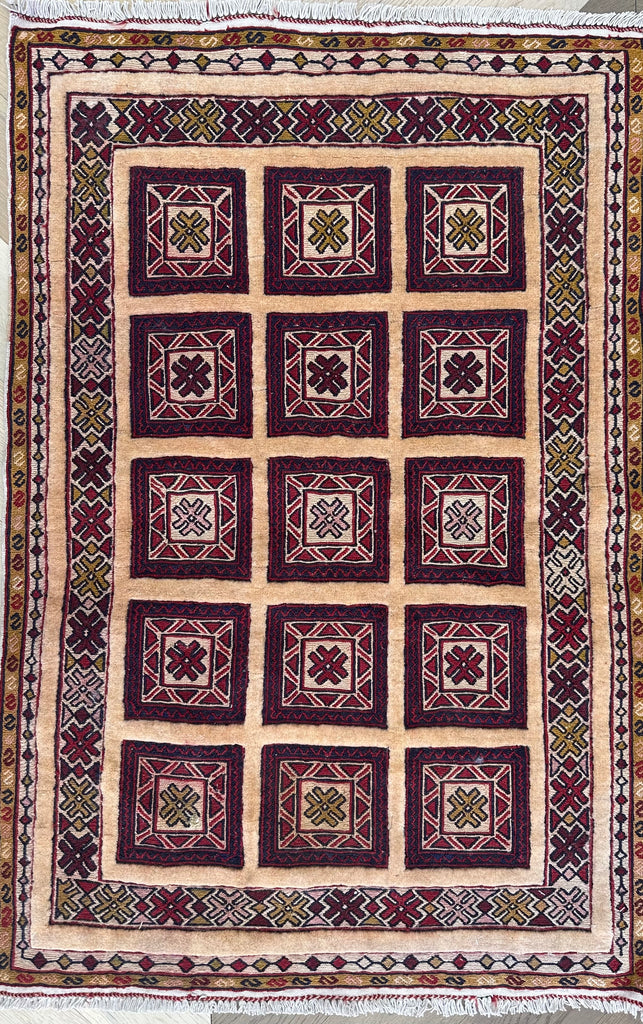 HANDMADE AFGHAN MUSHWANI KILIM | 120x80 CM|