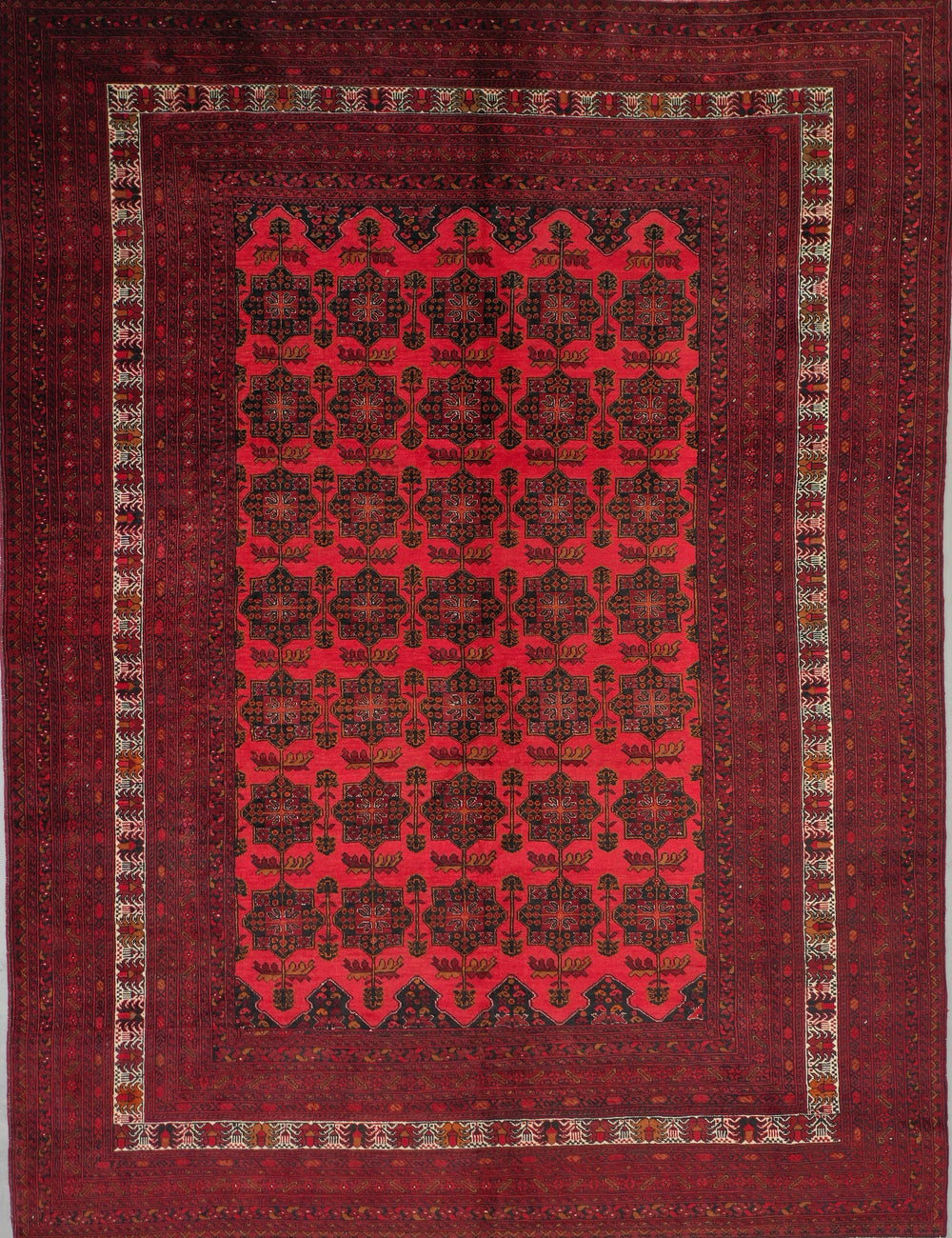Afghan elephant foot rug 340x256cm