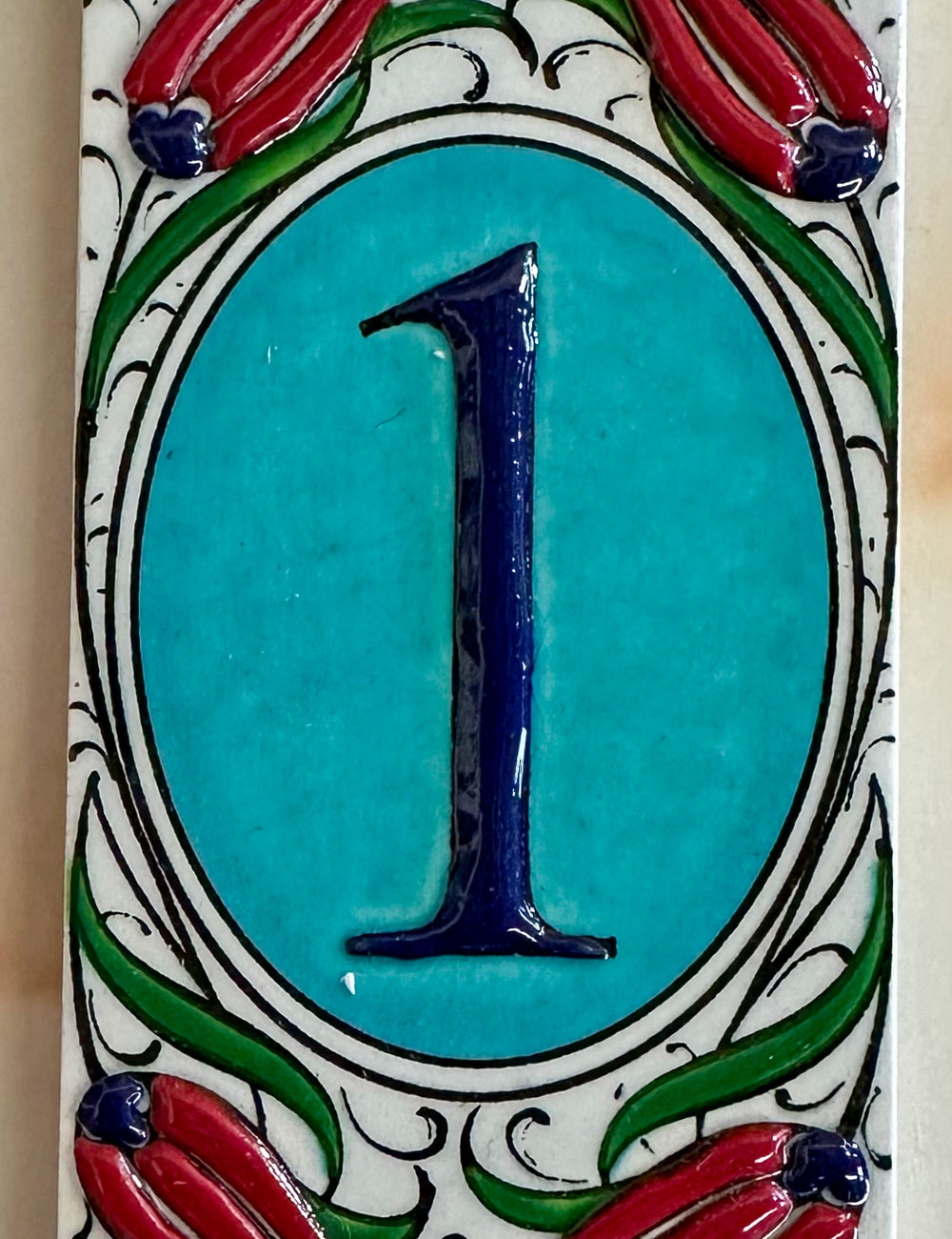 Handmade Hand Painted Turkish Door Numbers| HOUSE NUMBER