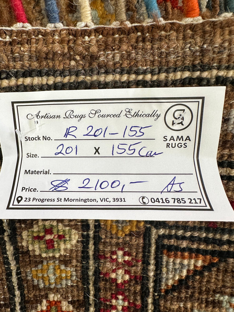 Handmade Gabeh Rug |201x155 cm