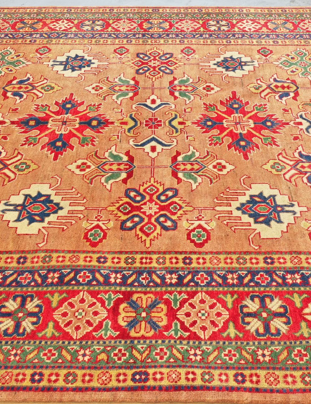 Terracotta Kazak handmade rug 295x203cm