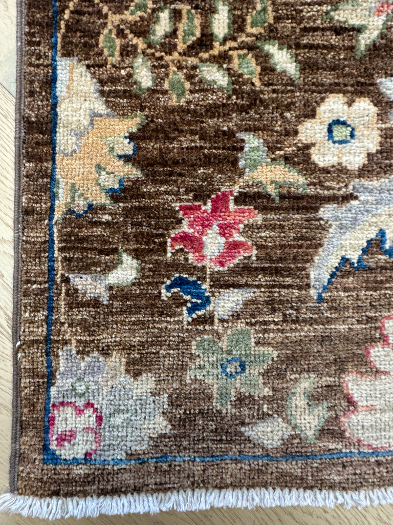 Afghan handmade rug,Chobi. Size:355x150 cm