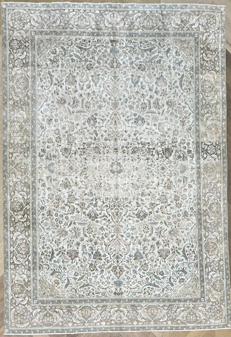 Vintage Turkish  handmade rug 342x235 cm