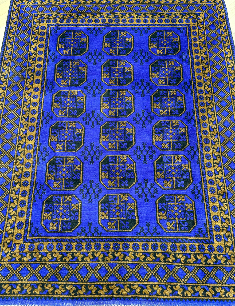 Afghan handmade rug,Chobi. Size: 278x203 cm