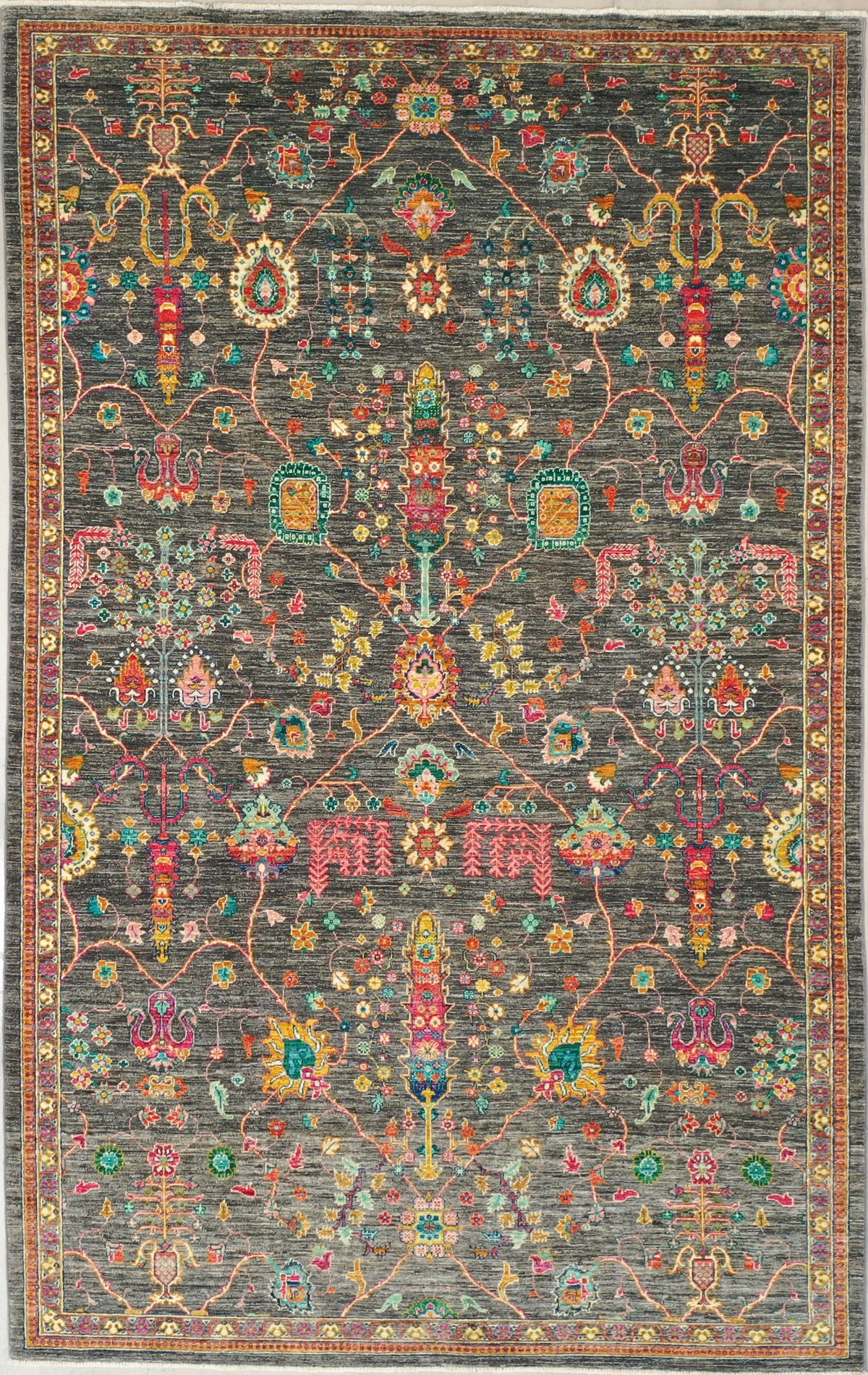 Stunning Gulrez Tribal Afghan rug 318x201cm