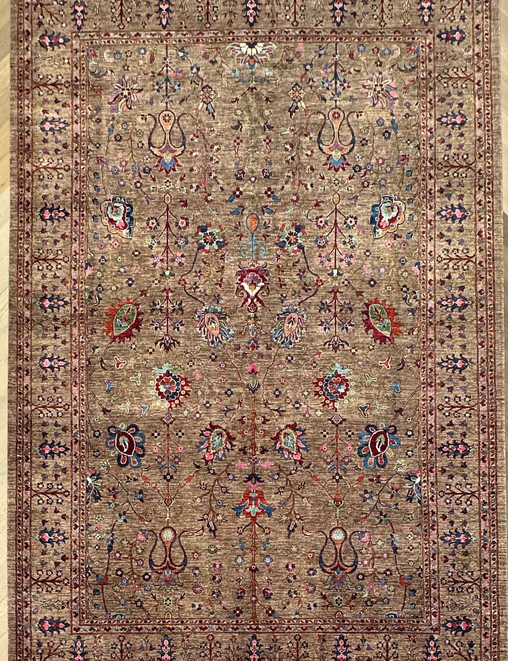 Afghan handmade rug,Chobi. Size:372x253 cm