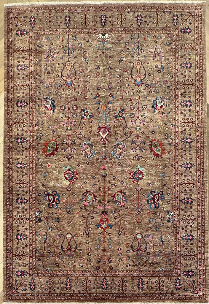Afghan handmade rug,Chobi. Size:372x253 cm