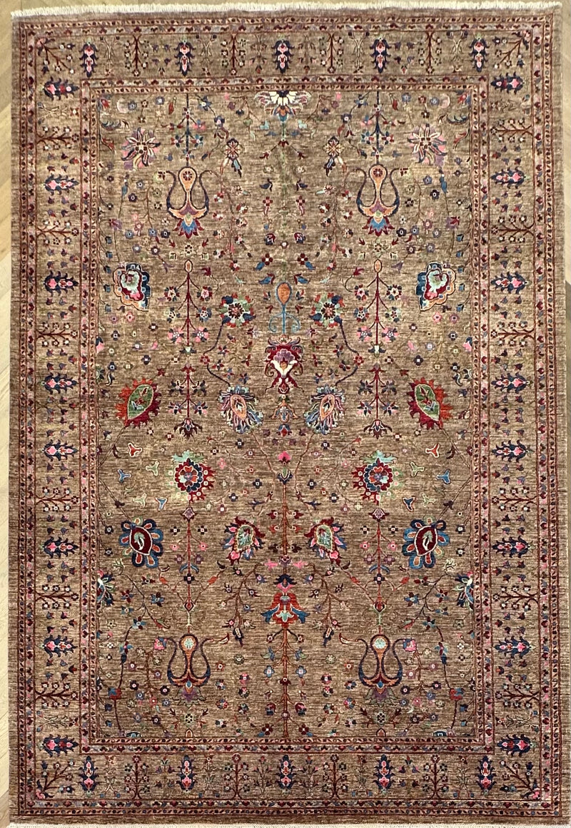 Afghan handmade rug,Chobi. Size:372x253 cm