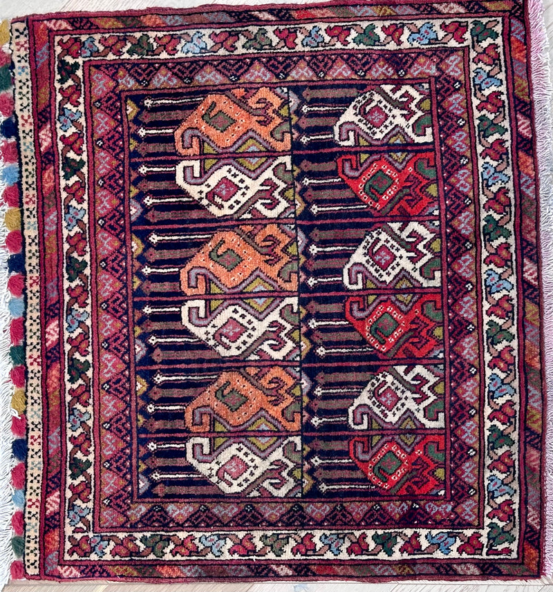 Handmade Afghan door mat rug