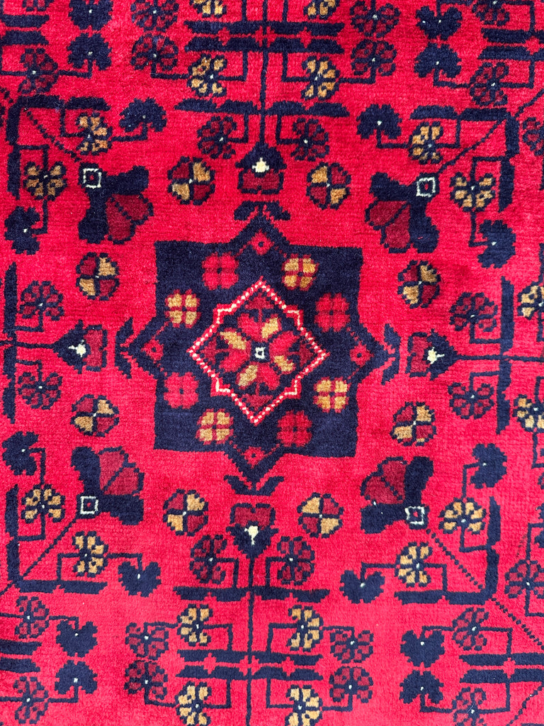 Afghan elephant foot rug 203x155 cm