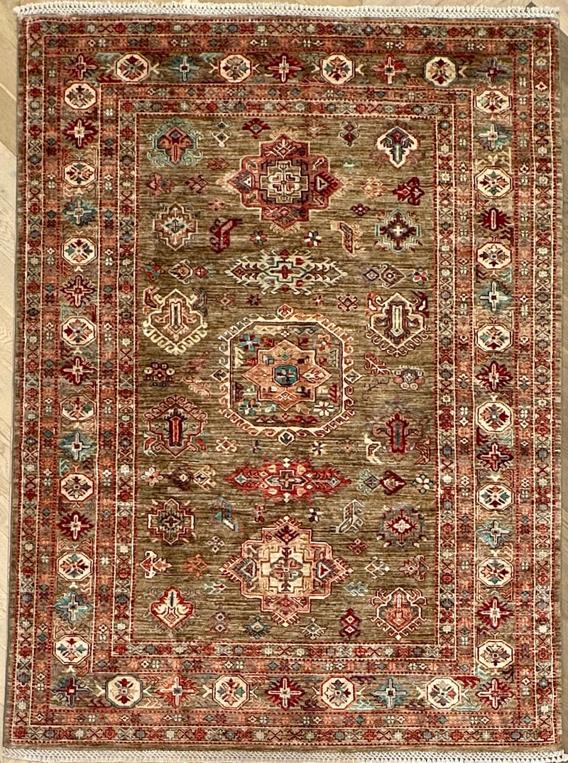 Afghan handmade rug,Chobi. Size: 237x174 cm