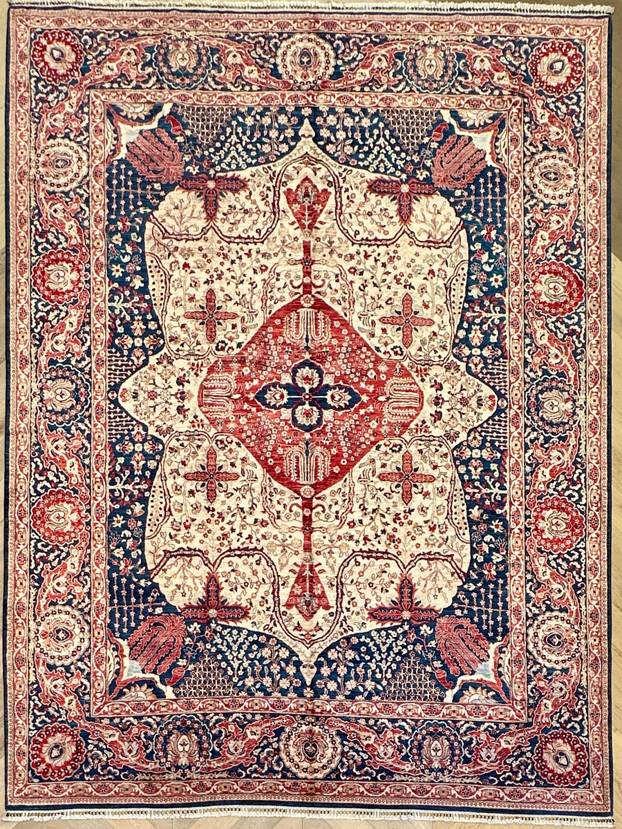 Afghan handmade rug,Chobi. Size:356x264cm