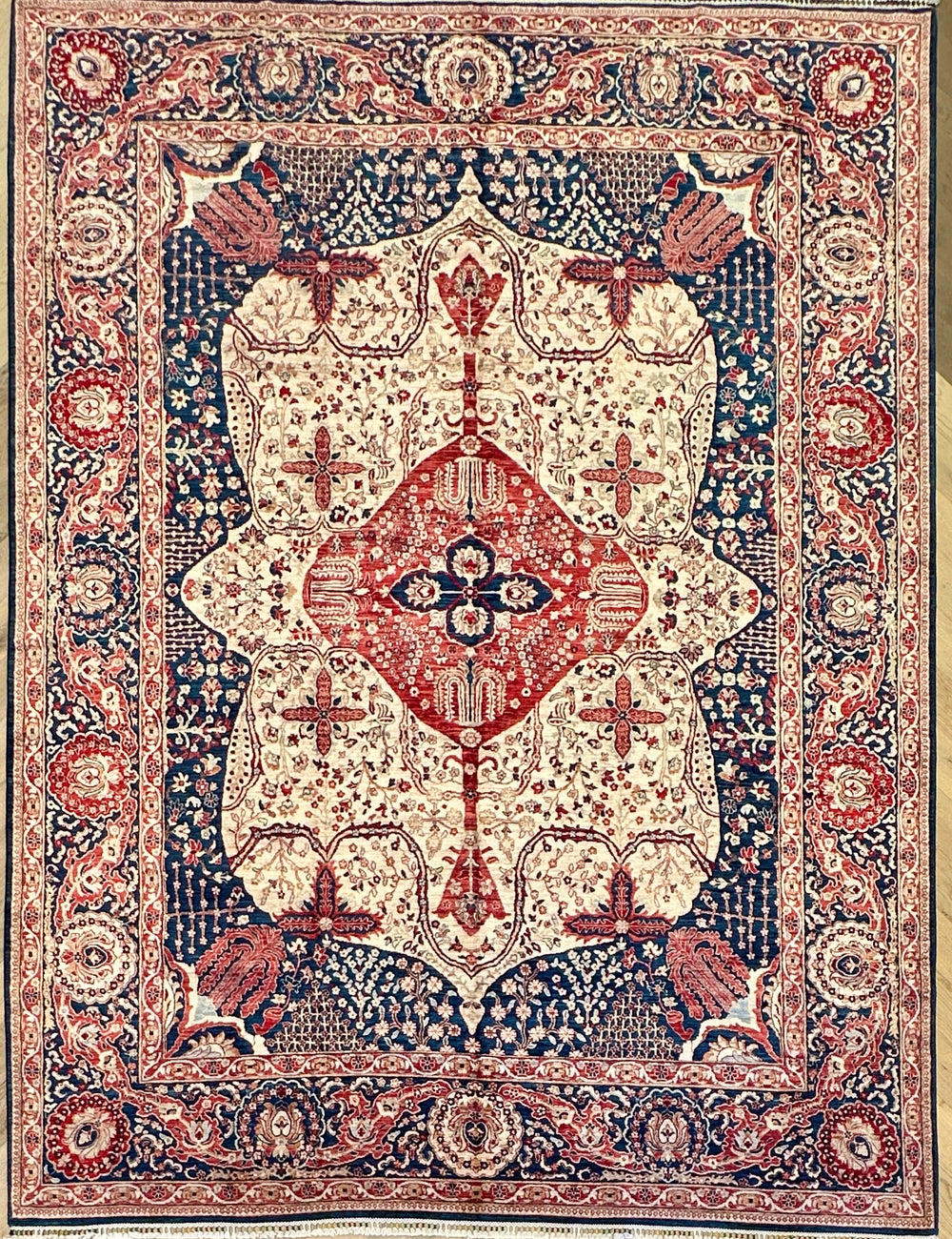 Afghan handmade rug,Chobi. Size:356x264cm