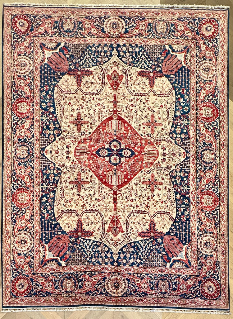 Afghan handmade rug,Chobi. Size:356x264cm