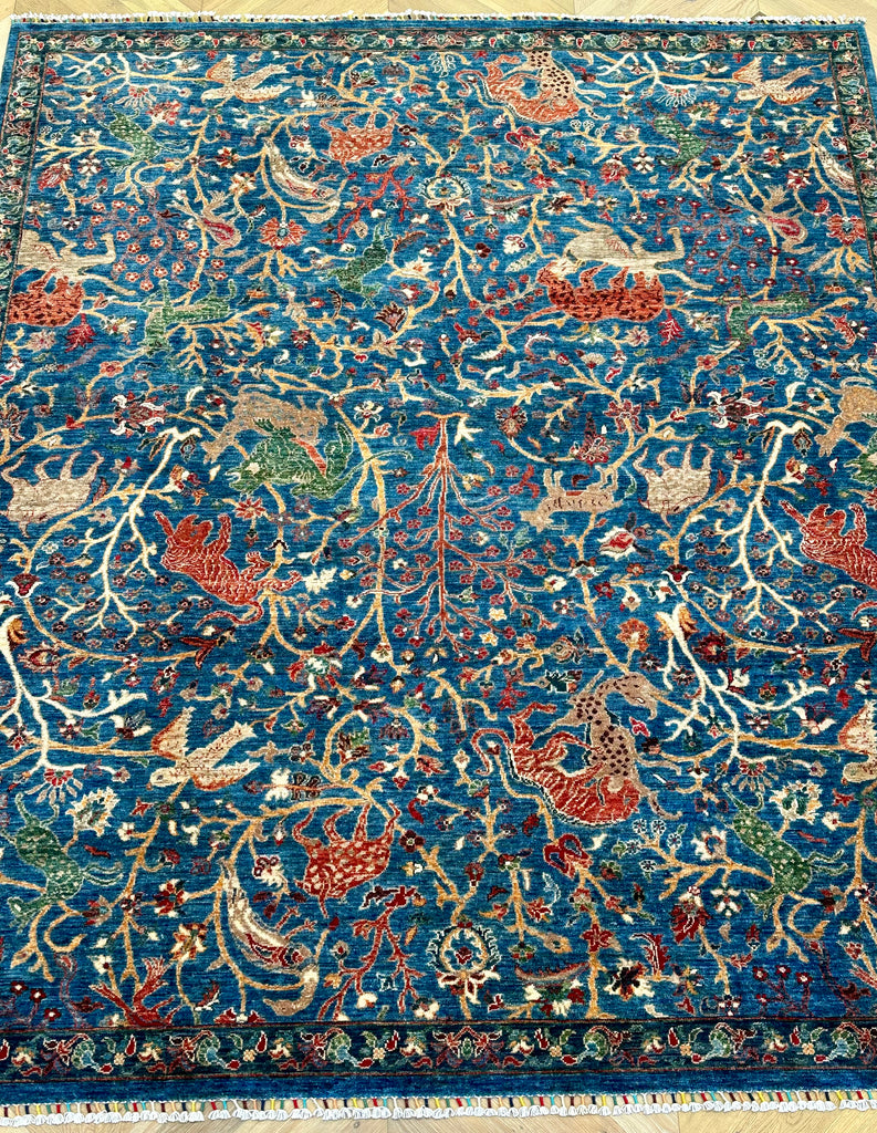 Afghan handmade rug,Chobi. Size:299x251cm