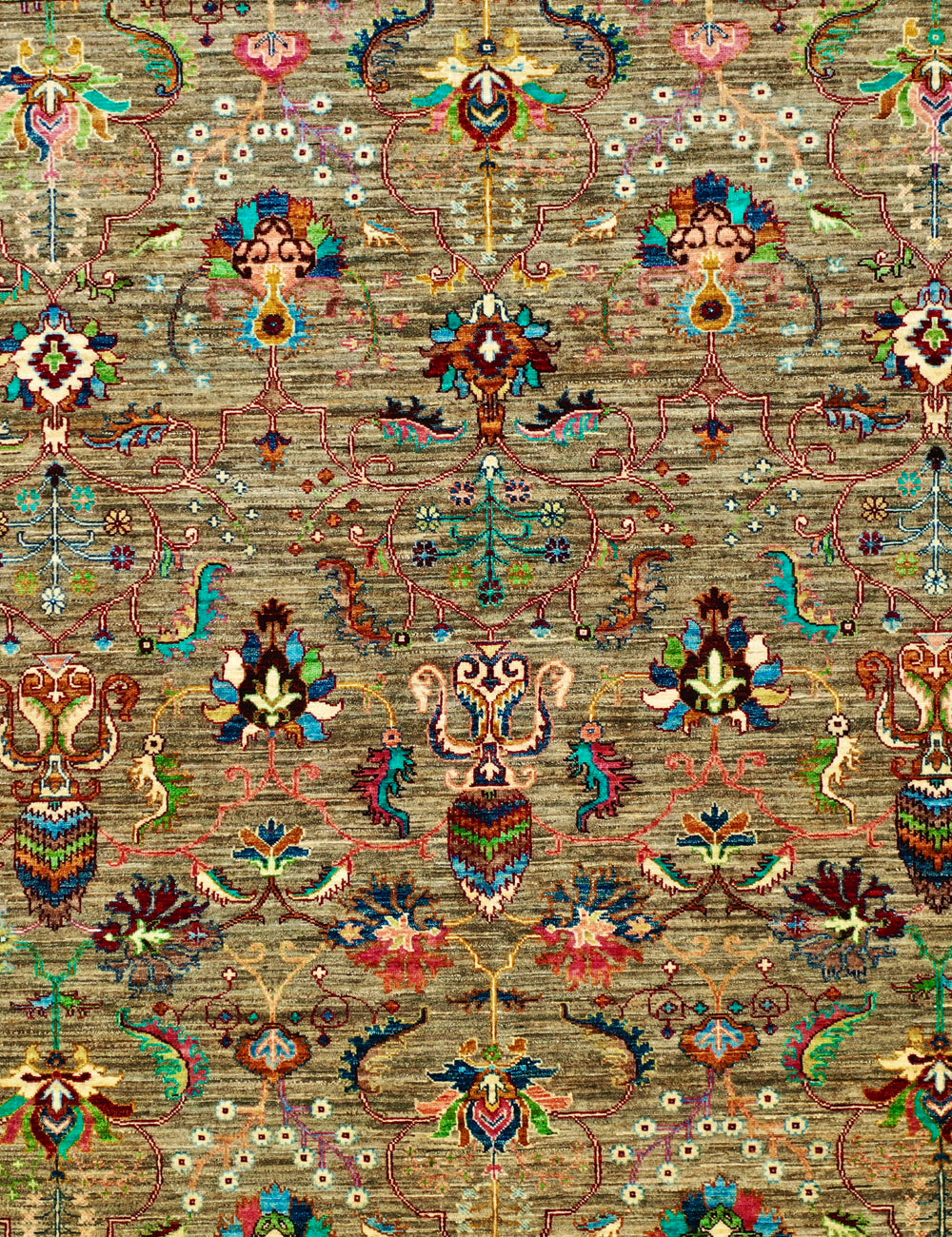 Green forest chobi rug 303x250cm