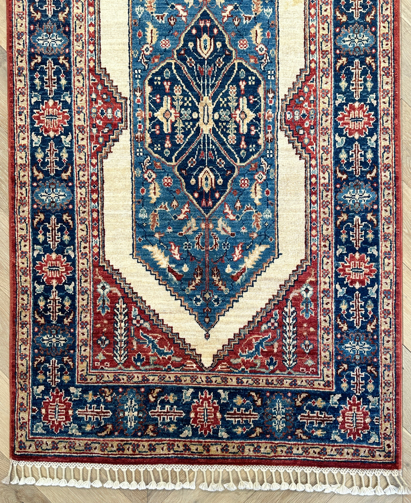 Afghan handmade chobi runner 357x85cm