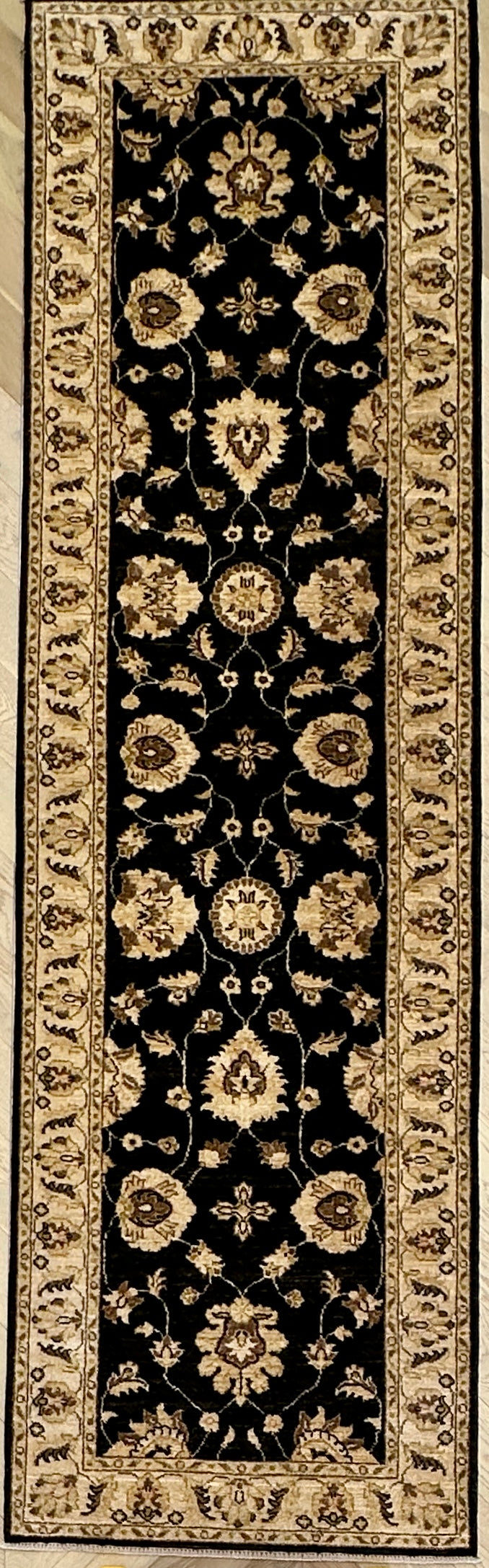 Afghan handmade runner, Chobi. Size: 300x87cm