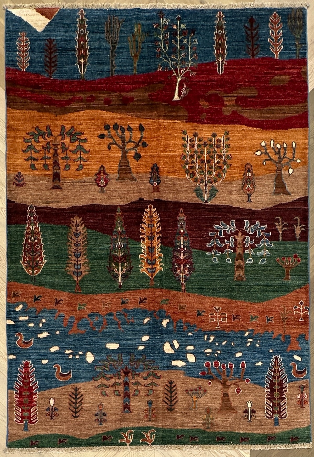 Afghan handmade rug,Chobi . Size: 250x174 cm