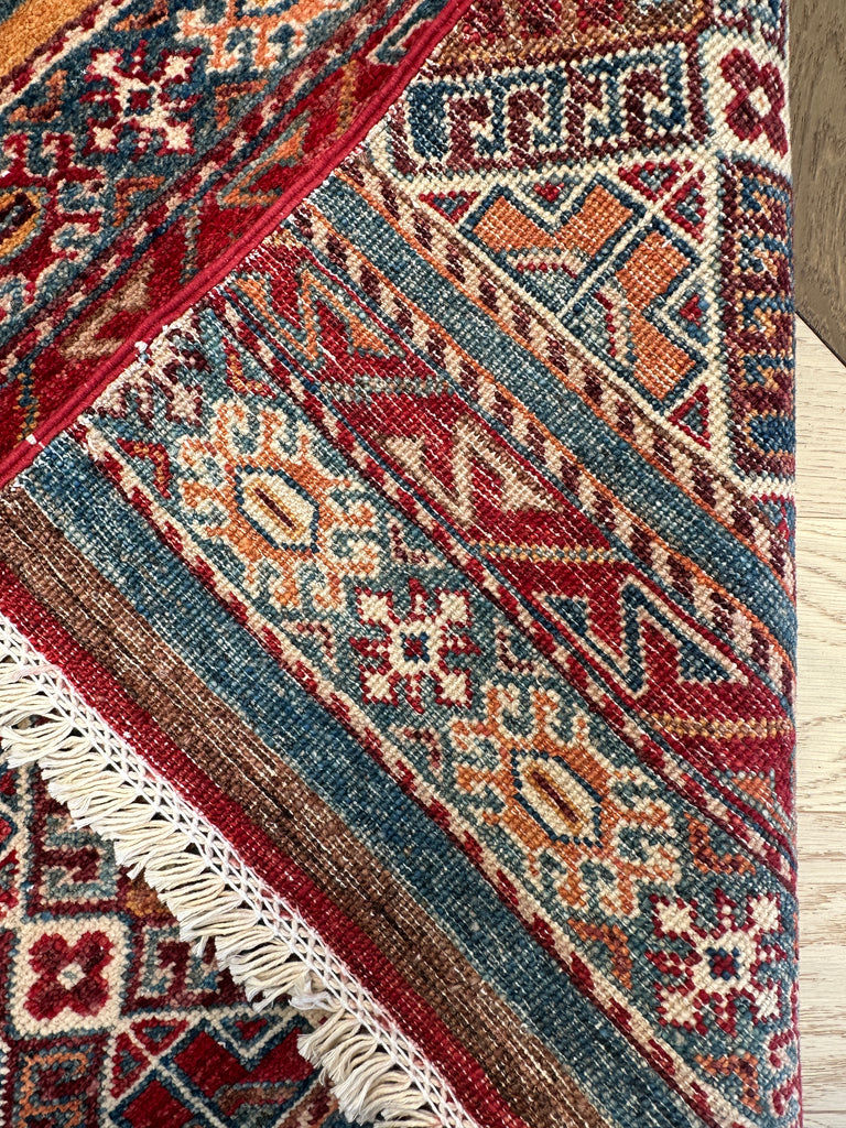 Afghan handmade rug,Chobi . Size: 237x189 cm