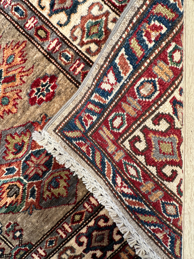 Afghan handmade rug,Chobi. Size: 198x159 cm