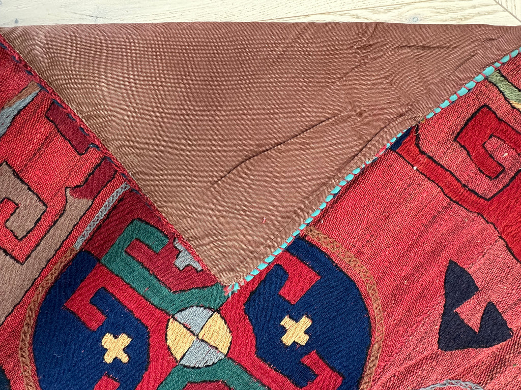 Afghan handmade tribal rug Suzani, size 278x194 cm