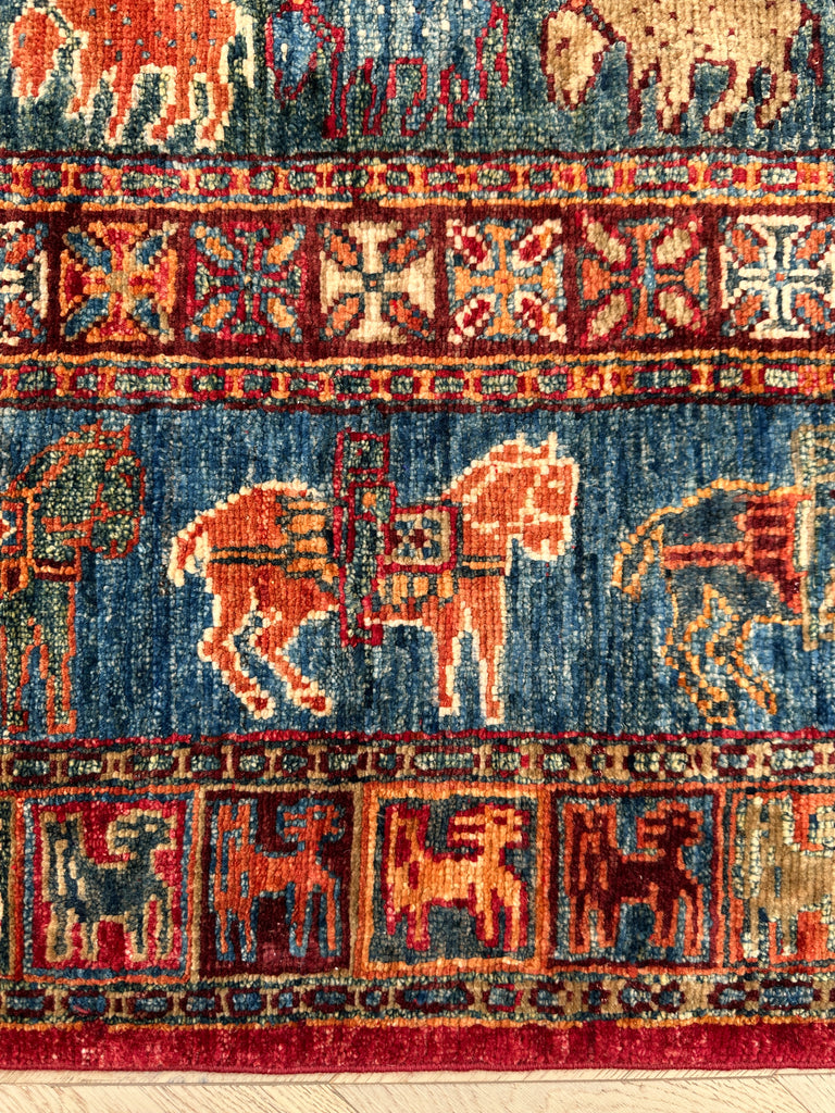 Afghan handmade rug,Chobi . Size: 260x184 cm