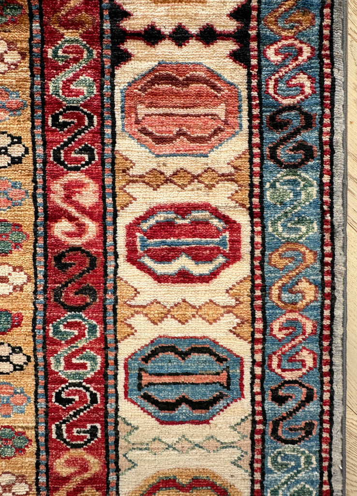 Afghan handmade rug,Chobi. Size: 233x176 cm
